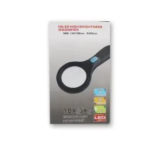 10 LED 5x25돋보기 램프 관찰 다용도 관찰용 확대 독서용 휴대용 멀티