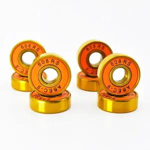 8/16pcs 608 2RS 하이브리드 세라믹 볼 베어링 8x22x7mm 스케이트 보드 롱 보드 휠 베어링