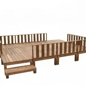 평상만들기 전원주택 실외 평상마루 정자