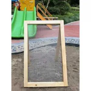 모래 채망 체받침 채반 원목 거름망 석발기 구멍 소쿠리