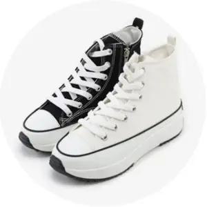 베이직 여성 하이탑 운동화 런닝화 여자 운동화 신발 여성하이탑운동화 여성운동화