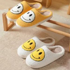 슬리퍼 스마일 뽀글이 실내화 거실화 겨울용 털 털슬리퍼 겨울실내화 층간소음