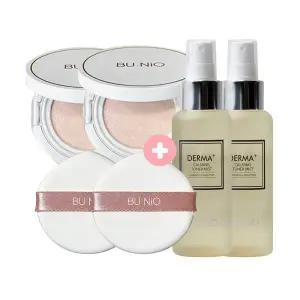 이지하우스 뷰니오 카밍 쿨 톤업 선쿠션 25g 생얼왕쿠션x2개+진정토너미스트100ml x2개 823261