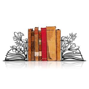 메탈 플라워 독서실 장식 북엔드 애호가용 선반용 귀여운 U2013 디자인