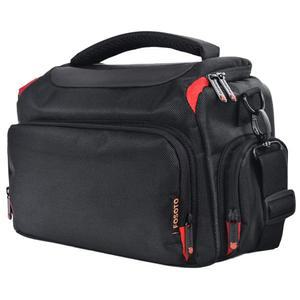 포소토 DSLR 카메라 숄더백 케이스 캐논 EOS 레벨 T7 4000D 80D 90D 6D 마크 II 니콘 D3500 D3400 D5600 D60 D750 소니 SLR 및 렌즈(대형)에 호환됩니다