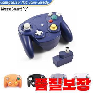 GameCube 비디오 게임 콘솔 용 2.4G 어댑터 패드 조이스틱이있는 NGC 5 가지 색상 무선 컨트롤러
