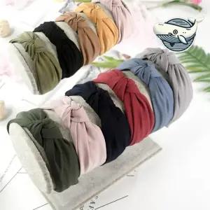 빈티지 매듭 스타일 헤어밴드 다양한 색상으로 여자헤어밴드 여성헤어밴드 샤워헤어밴드