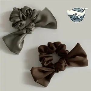 우아한 리본 헤어슈슈 부드러운 스크런치 곱창머리끈 스크런치 곱창헤어끈 헤어끈