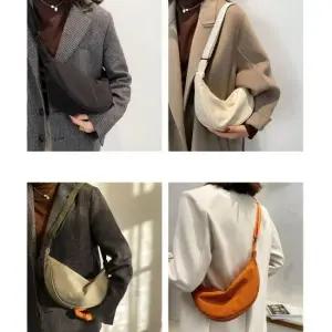 여성 간편 여행 외출 간편 소품 소지품 가방 미니백 반달백 크로와상백 크루와상백