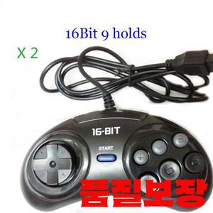 SEGA Genesis 용 2pcs/1pc 게임 컨트롤러 16 비트 핸들 MD 액세서리 버튼 패드