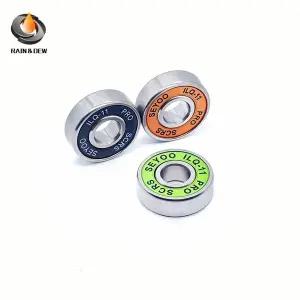 롱보드 스피드 인라인 스케이트 휠 베어링 스케이트 스쿠터 부드러운 베어링 8PCs 608RSILQ-11 8x22x7