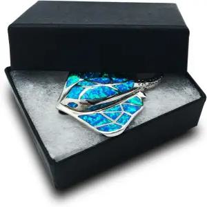 디스플레이가이 - 25팩 10 면 충전 골판지 종이 보석 상자 선물 케이스 매트 블랙(1.9 x 1.3 0.7 ) 배송