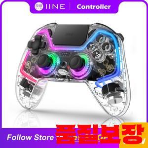 PS4/스위치/PC/Android/IOS와 호환되는 IINE Bastet 무선 컨트롤러 터치 패드가 있는 홀 효과 조이스틱 및