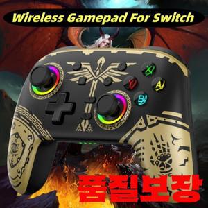 Pro Switch 용 무선 게임 패드 Nintendo Elite BT 컨트롤러 Joyestick For PC/Steam Deck 6 Axis