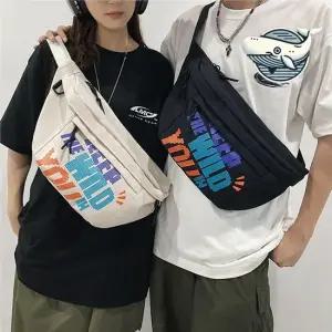 스포티한 레터링 슬링백 가방 실용적인 크로스백 남자크로스백 비니지스백 캐주얼백