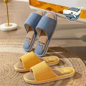 실내용 웨지 슬리퍼 편안한 소프트 슬리퍼 린넨슬리퍼 사계절슬리퍼 실내용슬리퍼