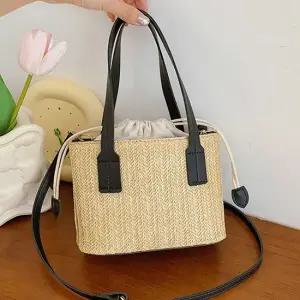 여자 여름 바캉스 여행 라탄 미니 토트 크로스 백 투웨이크로스백 미니크로스백