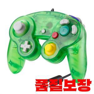 GameCube NGC 게임 패드 용  투명 컬러 콘솔 유선 컨트롤러 조이스틱 Wii와 호환 가능