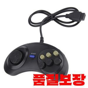조이패드 핸들 게임 컨트롤러 SEGA MD2 MAC 메가 드라이브 액세서리 용 클래식 유선 6 버튼 원격 제어