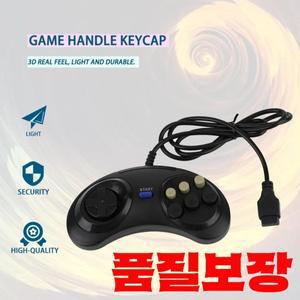 SEGA 제네시스 메가드라이브 게임 컨트롤러용 16 비트 핸들 단추 MD 액세서리