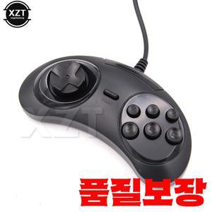 SEGA Genesis/MD2 Y1301 용 USB 유선 게임 패드 컨트롤러 MAC 메가 드라이브 PC 6 버튼 클래식 조이스틱 NE
