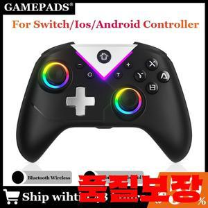 617 무선 PC 게임 컨트롤러 RGB LED 조명 포함 닌텐도 스위치/모바일 폰/안드로이드 조이스틱 호환