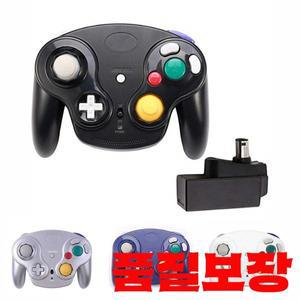 GameCube 비디오 게임 콘솔 용 어댑터가있는 NGC 패드 조이스틱 5 가지 색상 2.4GHz 무선 컨트롤러