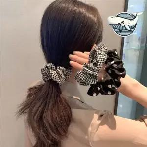 스타일리시 헤어끈 6P 스크런치 곱창 밴드 머리고무줄 고무줄머리끈 당고머리 당고밴드