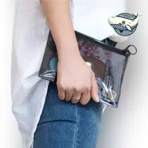 투명 미니 지퍼백 소품 정리 파우치 화장품 방수파우치 메이크업파우치 스마트폰파우치