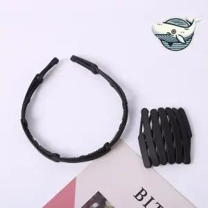 여성용 슬림 폴딩 헤어 밴드 스타일리시한 여자머리띠 여름헤어밴드 귀여운머리띠