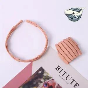 여성 핑크색 접이식 헤어밴드 예쁜 얇은 머리띠 여자머리띠 여름헤어밴드 귀여운머리띠