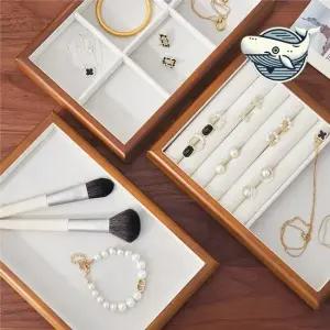 우아한 호두나무 악세사리 보관함 반지 귀걸이 쥬얼리보관함 목걸이걸이 악세사리정리함