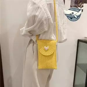 가벼운 여성 크로스백 미니 핸드폰 수납 노란색 휴대폰가방 여자크로스백 스마트폰가방