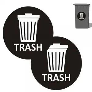 [알티피아]bns 재활용 휴지통 TRASH 원형 라벨 스티커