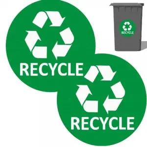 [알티피아]bns 분리수거 휴지통 RECYCLE 원형 라벨 스티커