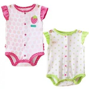 아기외출복 아기룸퍼 백일아기옷 바디슈트300050 도트딸기풍뎅이  [mWF1B71E]