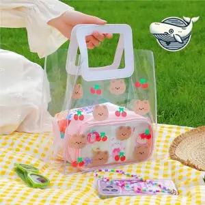 여름 비치 백 투명 가방 체리곰 물놀이 피크닉 여름가방 물놀이가방 가벼운가방 비치가방