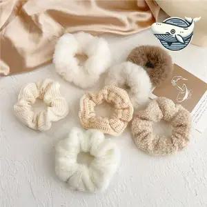 밍크 스크런치 머리 끈 러블리 곱창 헤어 밴드 똥머리밴드 예쁜머리끈 머리고무줄