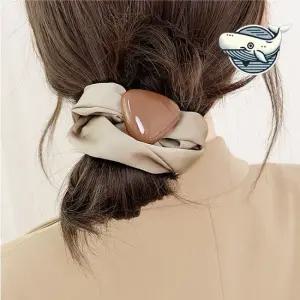 여성 밀착 헤어밴드 부드러운 새틴 곱창 스타일 곱창머리끈 곱창밴드 헤어끈고무밴드