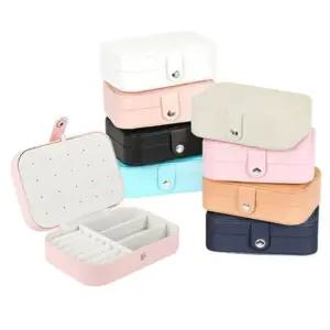 4색 1개 악세사리 보관함 정리함 귀걸이 반지 주얼리 2단보석함 쥬얼리보관함