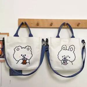 크로스백 학원가방 캐릭터 보조 곰 토끼