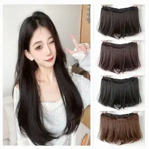 U자형 반가발 피스 머리 스트레이트 긴머리 헤어피스