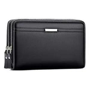 남성 고급 더블 지퍼 장지갑 클러치백 캐주얼지갑 대학생지갑
