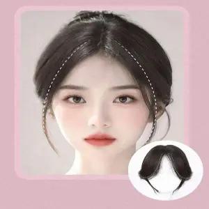 [셀러에이드]가발 풍성 똑딱이 윗머리 정수리 부분 피스 가르마