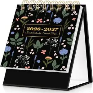 콘비닛 스몰 데스크 캘린더 20262027 블랙 2026 2026년 월부터 2027년 학교 가정 및 사무용품을 위한