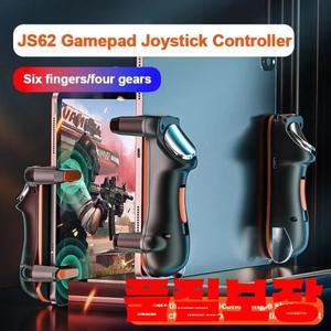 JS62 6 손가락 게임 액세서리 PUBG FPS 용 패드 조이스틱 컨트롤러 IPad 태블릿 L1 트리거 핸들