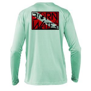 서클링 해머헤드 샤크 다이브 플래그 셔츠: UV UPF+ 50 롱 슬리브