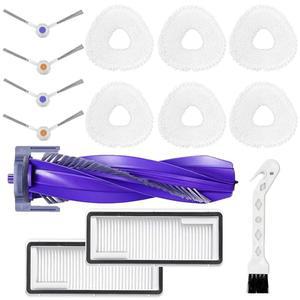 나르왈 프레오 X 울트라 로봇 청소기용 14팩 액세서리 키트 교체 메인 브러시 1팩 필터 2팩 걸레 6팩 사이드 4개 청소 1팩