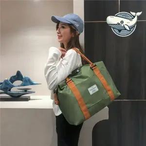 여행용 면 가방 다양한 수납 트래블 백 그린 캐리어보조가방 여행보조가방 트레블백