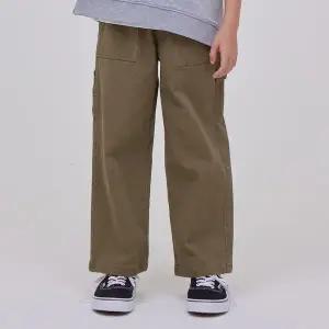 매장정품 LEE 리 Lee Kids 릴렉스드핏 워크디테일 우븐팬츠 카키 LK2503CP21KH 1449805